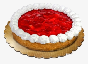 Pay De Queso Con Base De Pasta De La Casa Y Decorado - Pay De Queso Con Fresa #1065414