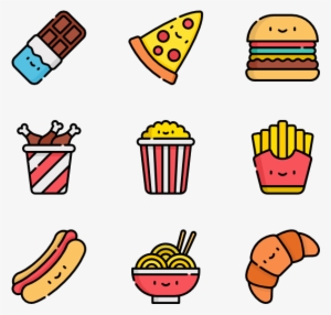 Fast Food - Kawaii Junk Food Png #1065622