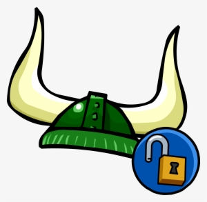 Emerald Viking Helmet Icon - Club Penguin Rewritten Items #1065693