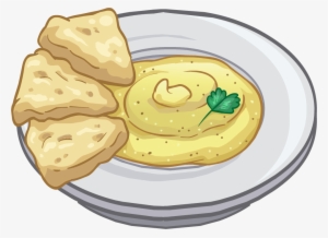 Hummus And Pita Puffle Food - Club Penguin Comida #1065752