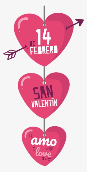 Decoración San Valentín Corazones - Decoracion San Valentin Png #1065866