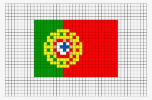 Flag Of Portugal Pixel Art From Brikbook - Pixel Art Portugal #1065986