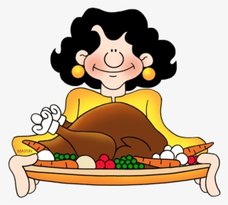 Feast Clipart Cartoon Food - Thanksgiving Feast Clip Art #1066199