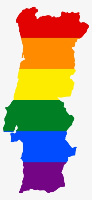 Lgbt Flag Map Of Portugal - Portugal Flag Map #1066271