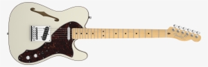 Fender American Deluxe Telecaster Thinline, Maple Fingerboard, - Fender American Deluxe Thinline Telecaster White #1066366