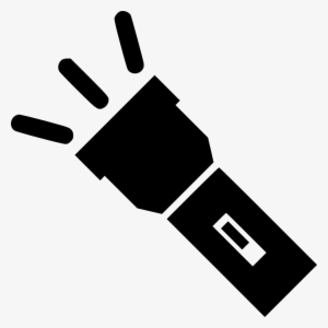 Lighter Torch Flashlight Light Flash On Comments - Silueta De Lapiz #1066412