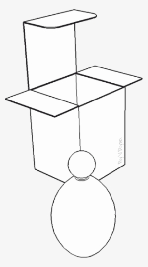 The Same Outline 3d Drawing Has Been Emphasised With - 2d Black White Outline Perfume Bottle #1066478