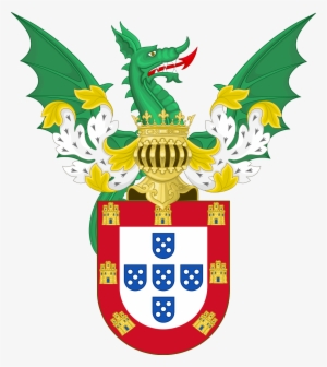 Ornamented Royal Coat Of Arms Of Portugal - Royal Portuguese Coat Of Arms #1066479