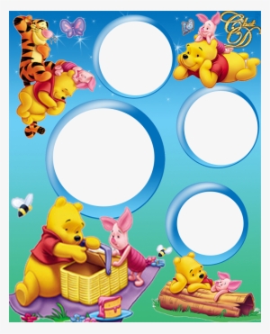 Photo Craft, Disney Scrapbook, Winnie The Pooh Friends, - Marcos Para Caritas De Bebes #1066857
