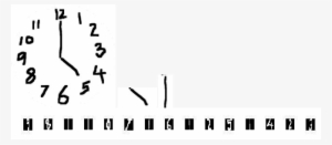 Clock Face Being Broken Up Into Discrete Components - Clock Face #1067585