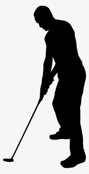 Kid Golfer Silhouette Clipart Golf Tees Golf Clubs - Golf Vector Png ...