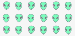 Fondos Aliens Marcianos Verde Freetoedit - Transparent Alien Pattern #1067631