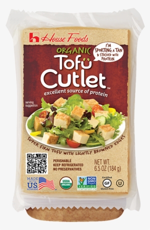 Organic Vacuum Pack Tofu Cutlet - House Foods Tofu Cutlet #1068324