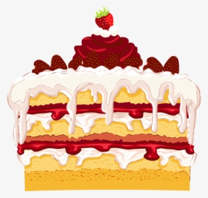 Strawberry Cake Png Pinterest - Strawberry Cake Clip Art #1068507