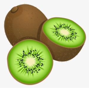 Large Kiwi Frut Png Fruit And Vegetables - Kiwi Clipart #1068531