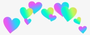 Rainbow Hearts Rainbowhearts Rainbowcrown Crown Heartcr - Rainbow Photo Booth Hearts #1069143