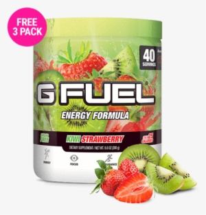 Kiwi Strawberry Tub Free 3 Pack - G Fuel Battle Jar #1069146