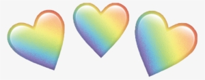 Heart Crown Rainbow Love Cute Halo Freetoedit - Cute Heart Crown Png #1069212