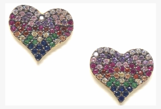 Heart Micro Pave Stud - Silver #1069452