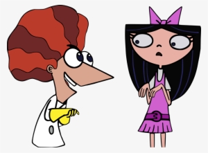 Isabella And Mad Scientist Phineas By Jaycasey On Clipart #1070148
