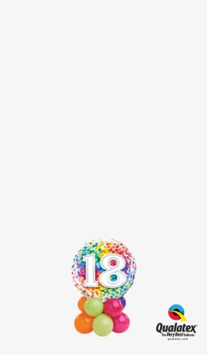 13 Apr49502 18 Rainbow Confetti Mini - 15cm Qualatex Quick Link Balloons Assorted Colours #1070298