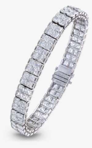 Description - Square Cut Tennis Bracelet #1071514
