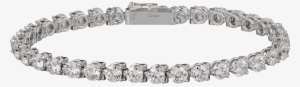 Essential Lines Braceletwhite Gold, Diamonds - Tennis Bracelet Clasp #1071747