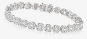 Unity Style Ladies Diamond Bracelet In White Gold - Bracelet #1071948