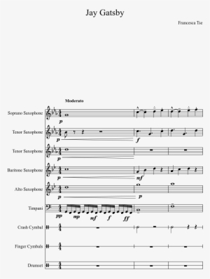 Jay Gatsby Sheet Music Composed By Francesca Tse 1 - Kongos Come With Me Now Nuty #1072072