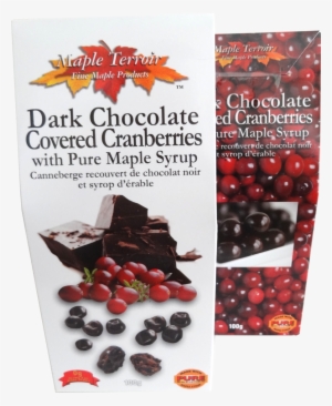 Dark Chocolate Covered Cranberry & Canadian Maple Syrup - Canadian Cuisine #1072363