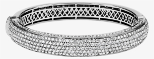 Ab159/ab160 - Thick Pave Diamond Bangle Bracelet #1072401