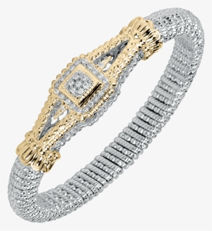 14kt Yellow Gold 6mm Diamond Bangle Bracelet Designed - Diamond Bracelet Transparent #1072466