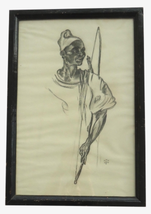 Picture Download Bow Hunter Mid Century - Drawing #1072492