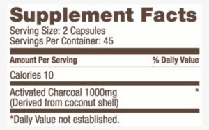 Coconut Charcoal - 90 Ct - - Bulletproof Coconut Charcoal - 90 Capsules #1072627