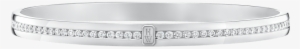 Hw Logo By Harry Winston, White Gold Diamond Bracelet - Bangle #1072654