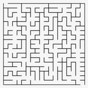 File - Prim Maze - Svg - Maze Puzzle Mathematics Png #1072866