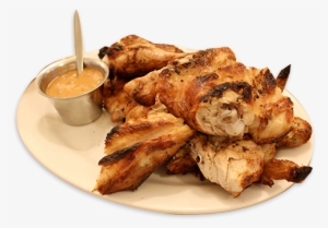 Charcoal Chicken - Chicken On A Plate Png #1073165