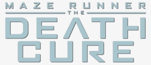 The Maze Runner Death Cure Logo Png Banner Black And - Maze Runner Death Cure Png #1073694