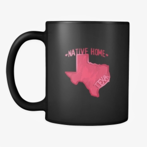 Love Texas State Native Home Map Outline Black 11oz - King In The North Mug #1075230