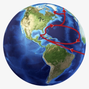 The Amount Of Water Circulating In The Gulf Stream - Earth South America Png #1075930