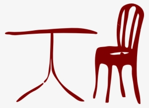 Table Chair Svg Clip Arts 600 X 436 Px #1076176