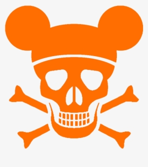 Disney Clipart - Red Skull And Cross Bones #1076391