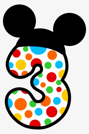 Mickey Mouse Birthday Theme, Mickey Mouse Png, Fiesta - Numero 1 Mickey