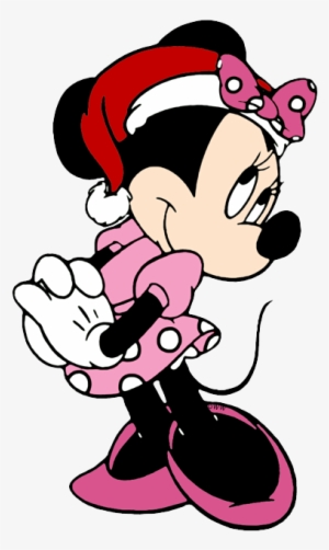 Mickey Mouse Christmas Clip Art Clipart Hat Minnie - Pink Minnie Mouse Christmas #1076786