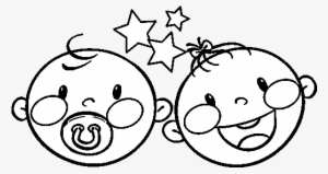 Cartoon Baby Face #1077054