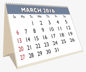 Match 6 Table Calendar Clipart In By Playfulhub - Table Calendar 2016 Png #1077078