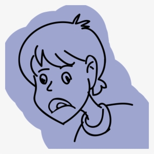 Cartoon Eye Drawing Child Face - Sad Face #1077126