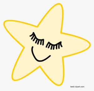 Sleeping Star Free Clip Art - Clip Art #1077475
