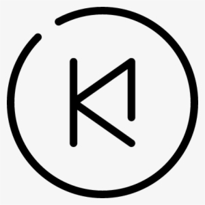 Letter K Inside A Circle Vector - Icon #1077625