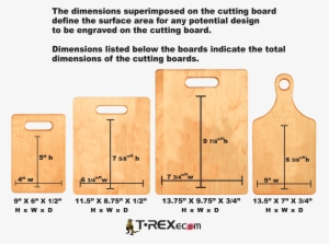 Download The Attached Cuttingboard Sizes For Use In - Cutting Board Dimensions #1077810
